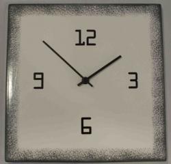 Gmundner Keramik-Uhr eckig