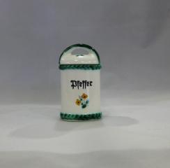 Gmundner Keramik-Dose/Gewrz eckig  Pfeffer