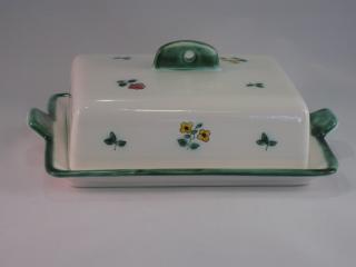Gmundner Keramik-Dose/Butter glatt gro komplett