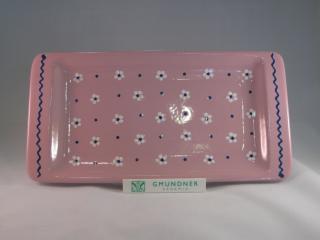 Gmundner Keramik-Platte/Stollen glatt