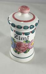 Gmundner Keramik-Dose/Gewrz rund  Zimt